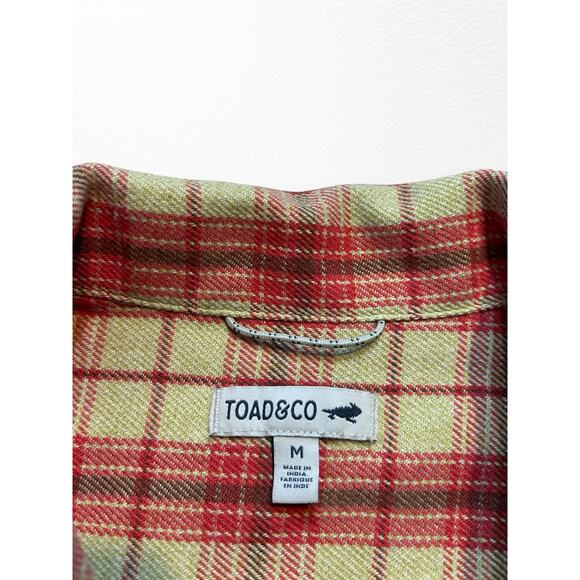 Toad&Co Plaid Jacket in Orange and Yellow - Picture 4 of 12